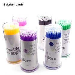 Микробраш Большой-LARGE SIZE. 100 щеточек  (цвет случайный)___KRY029/041 (448)