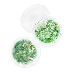 Слюда в баночці ЗЕЛЕНА. Повна до країв та зручна для майстра тара. Заводська фасування ___FFF (689)