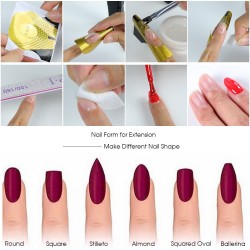 Широка форма для нарощування нігтів ЗОЛОТА МУХА ___LAK300 (1505)